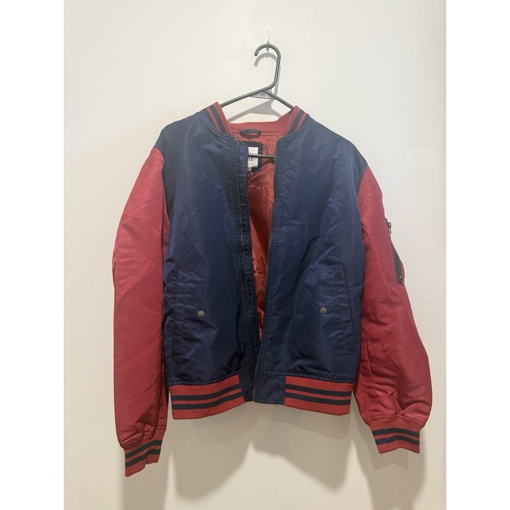 Gap Varsity Jacket Navy and Red Size S